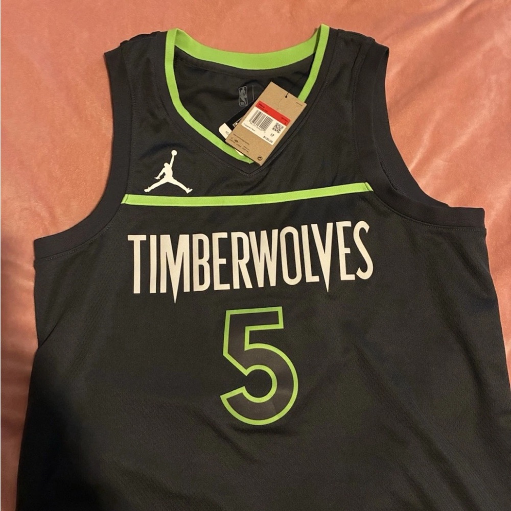 NBA Jordan Brand Black and Green Jersey